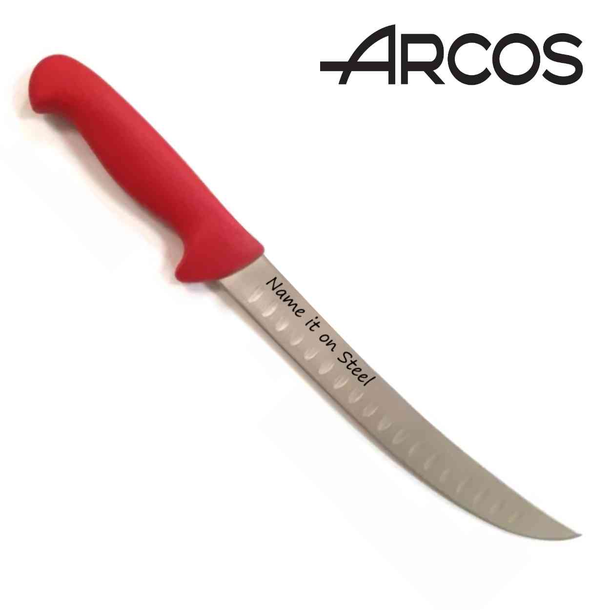 סכין בשר להב גבוהה חריצים עם חריטה ארקוס ARCOS 