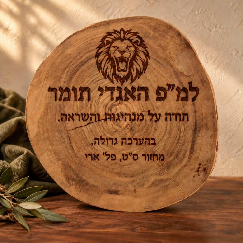 תעודת הוקרה עץ זית