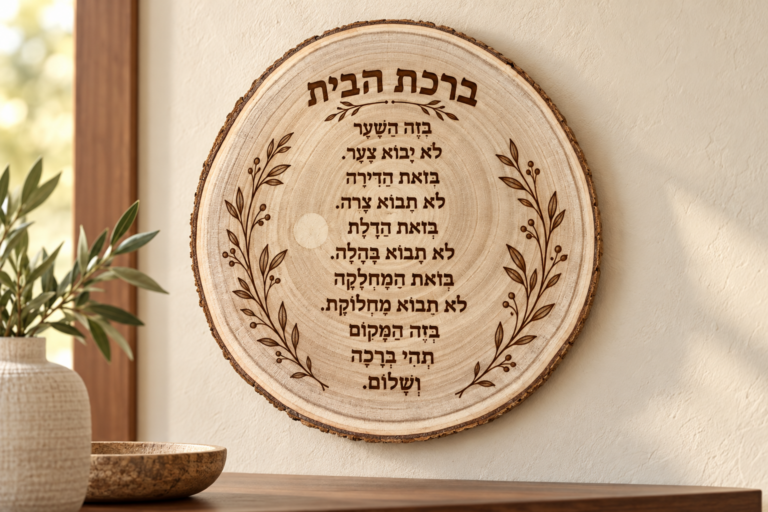 רינג "ברכת הבית" פאולוניה קוטר 25-28 ס"מ